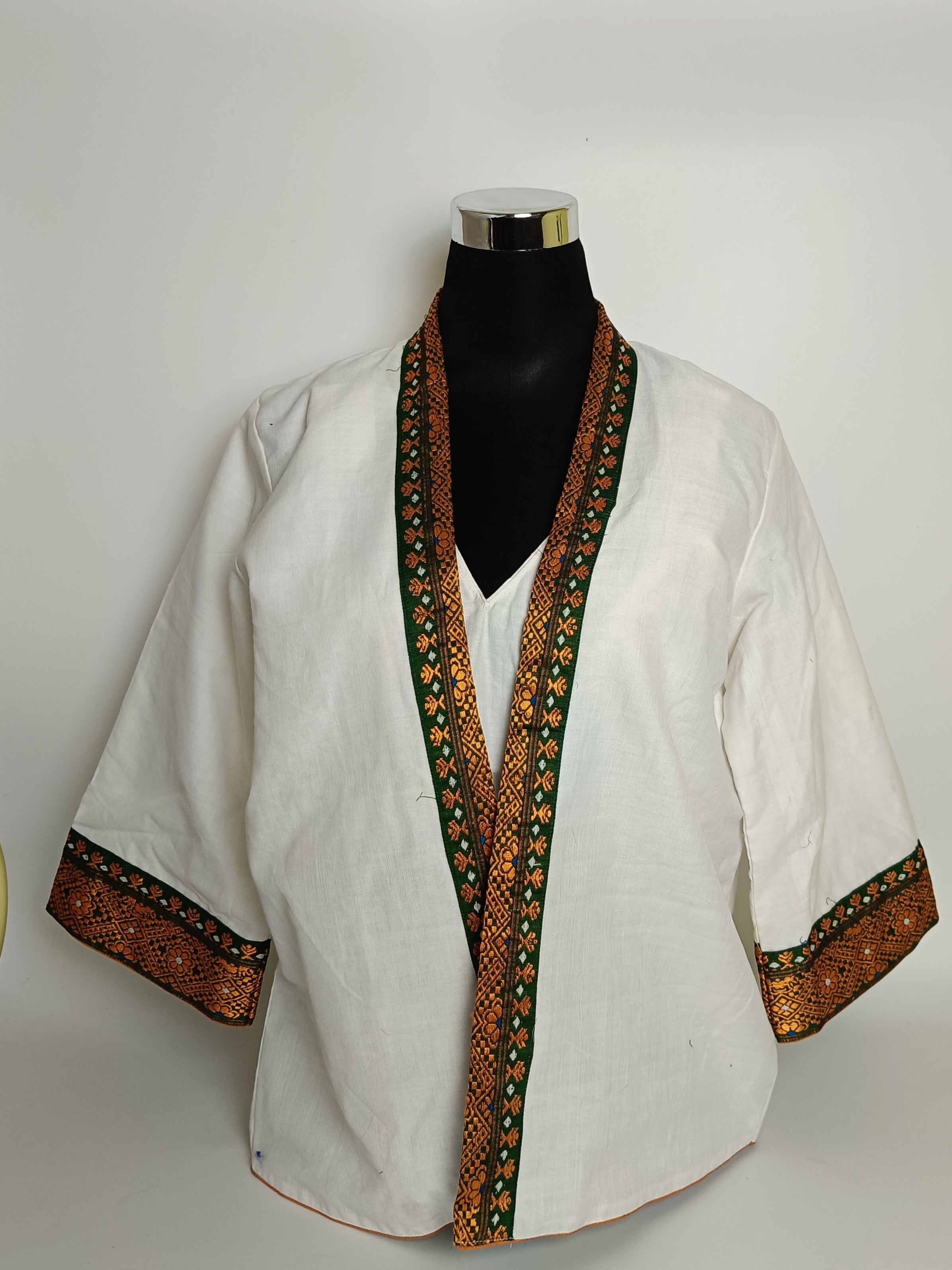 Ethnic Shrug with Traditional Motifs of Assam